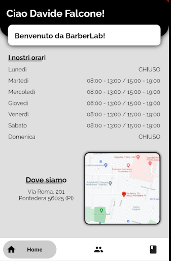 Android application Barber Lab screenshort