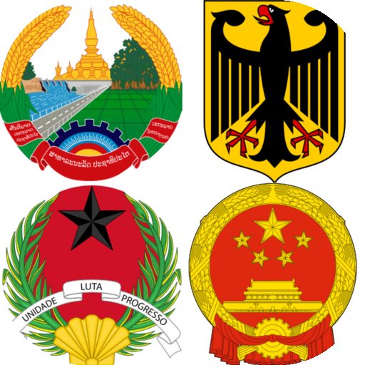 Pixel Art Color: Nation Logo logo