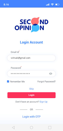 Second Opinion App Screen 3