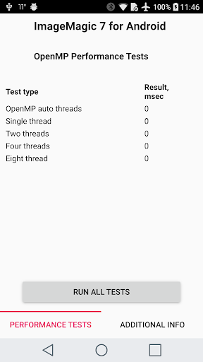 Android application ImgMagick7 Test screenshort