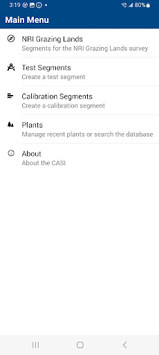 Android application NRI CASI Grassland & Shrubland screenshort
