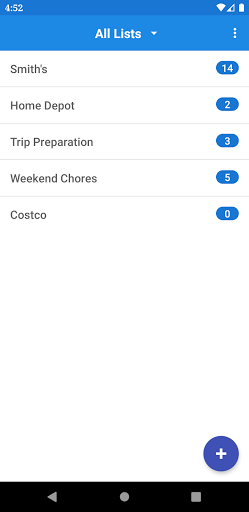 Android application List Maker screenshort