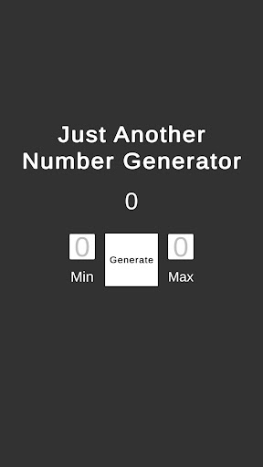 Android application Just Another Number Generator screenshort