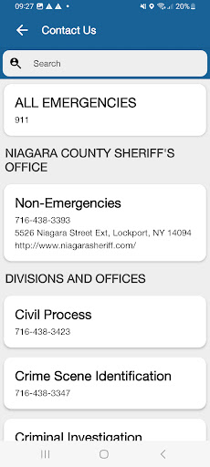 Niagara County NY Sheriff Screen 2