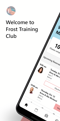 Android application Frost Training Club screenshort