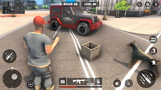 Gangster Crime: 遊戲 3d射擊 手機
