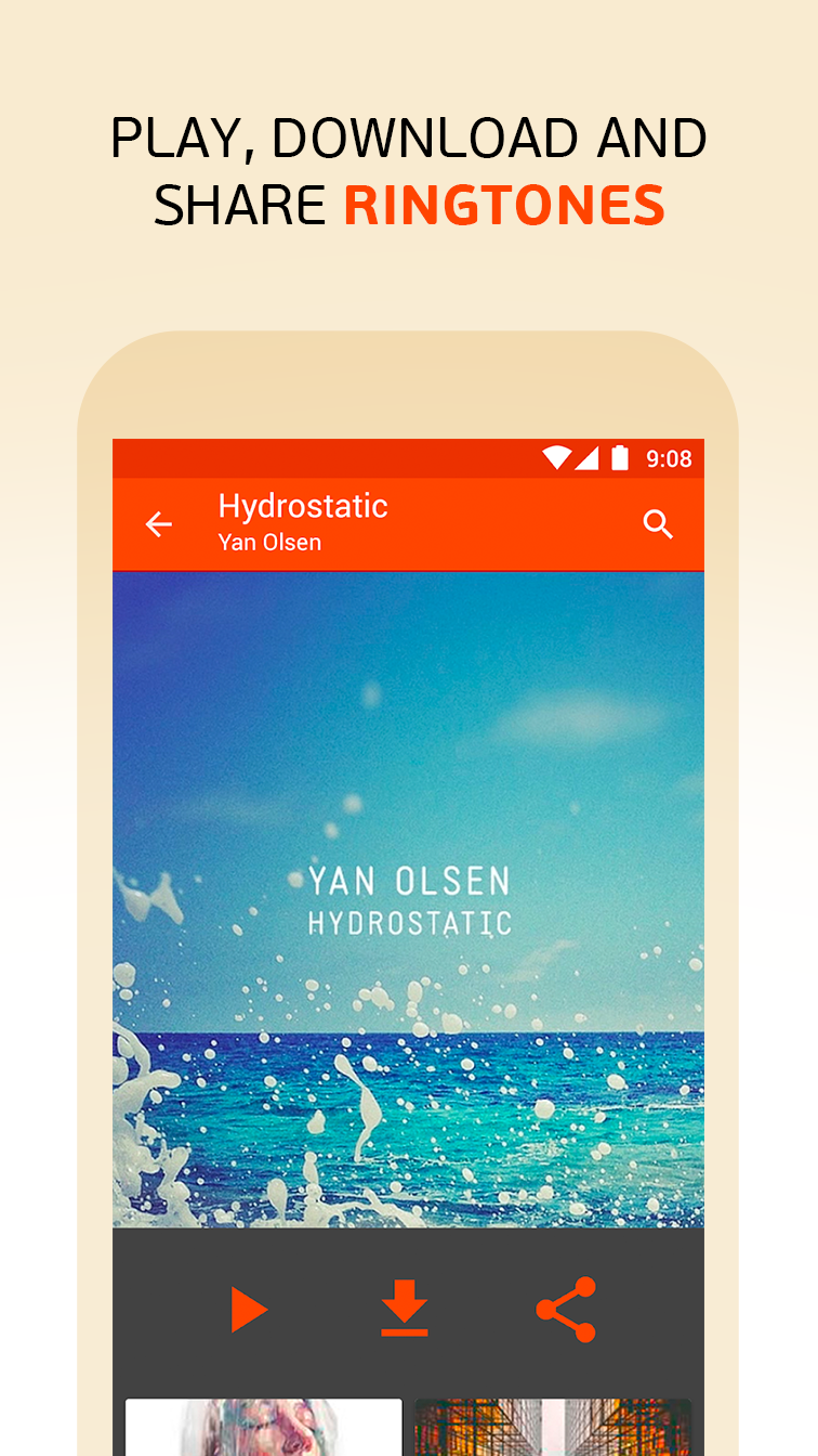 Android application Audiko: ringtones, notifications and alarm sounds. screenshort