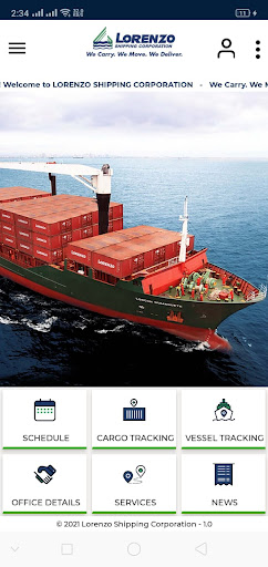 Android application Lorenzo Shipping Mobile screenshort