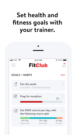 Screenshot of FitClub Members