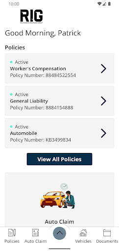 Richardson Insurance Online Screen 2