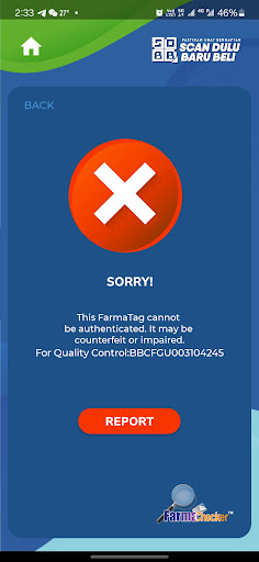 Android application FarmaChecker screenshort