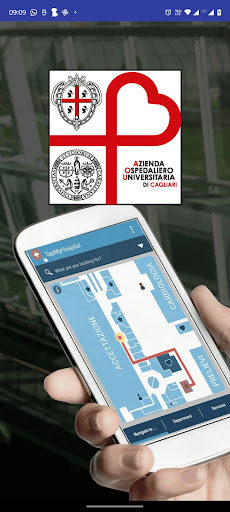 Android application AOU Cagliari Map screenshort