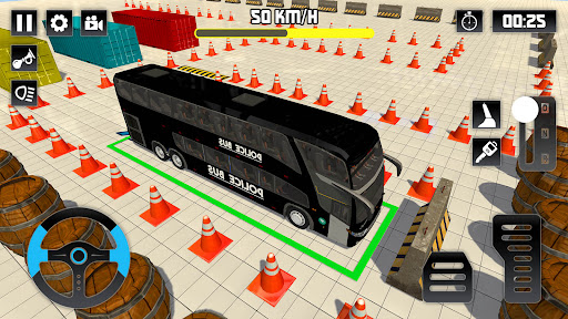 Police Bus Parking - parking Screen 3