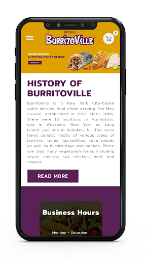 Android application BurritoVille screenshort