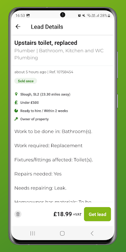 Rated People for Tradespeople Screenshot 3 - AppWisp.com
