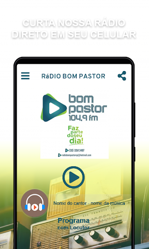 Android application Rádio Bom Pastor screenshort