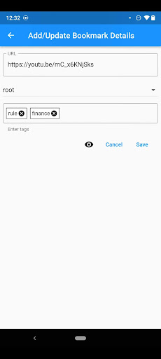 leaf : Bookmark Manager Screen 3