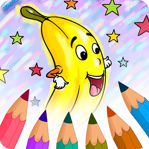 Coloring book for kids, child  Icon