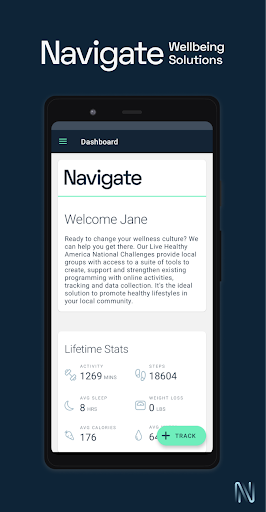 Android application Navigate Wellbeing screenshort