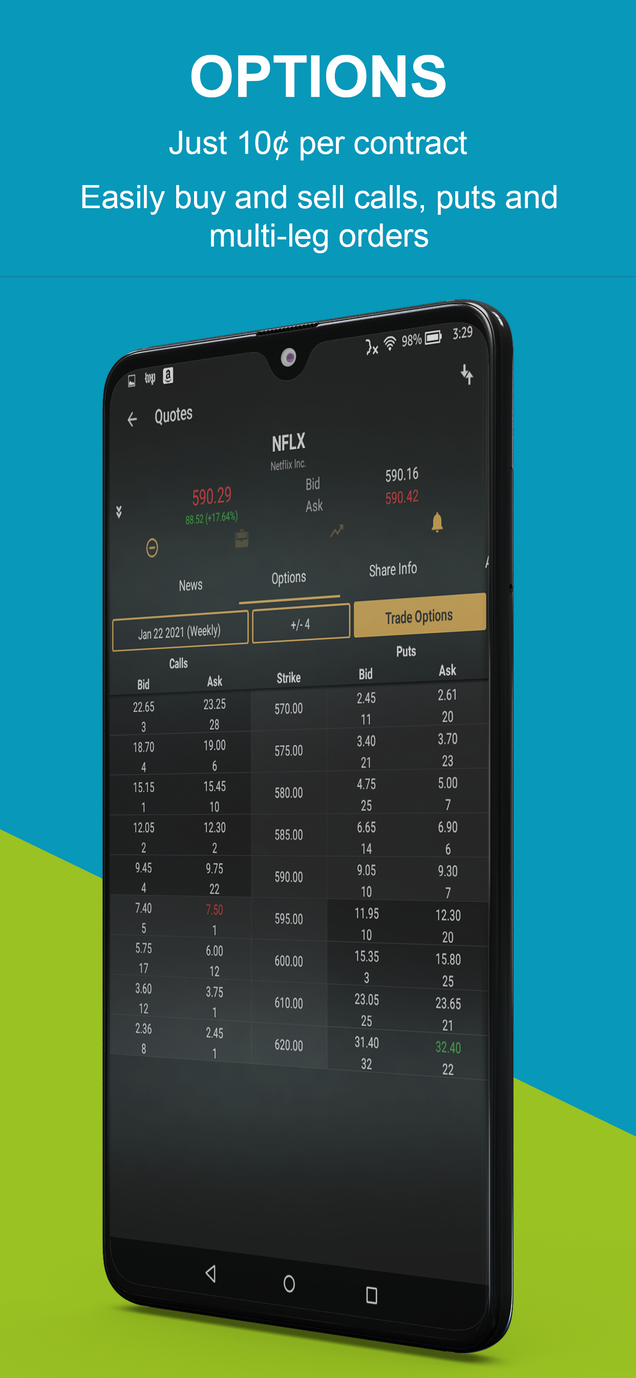 Android application eOption: Trading & Investing screenshort