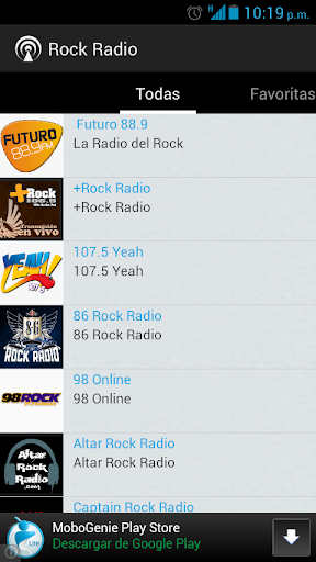 Rock Radio Screen 2