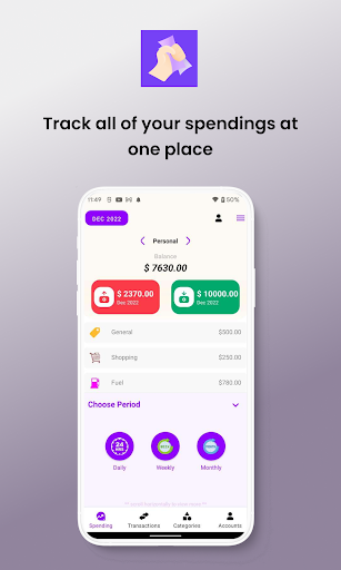 Android application Kharcha (Expense) Tracker screenshort