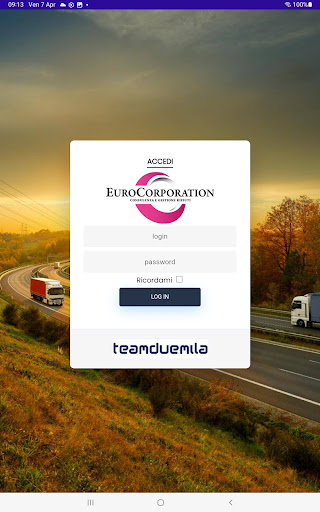Android application EuroCorporation Clienti screenshort