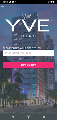 YVE Hotel Keyless Entry Screen 3
