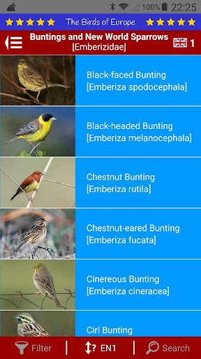 The Birds of Europe Screen 2
