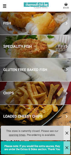 Android application Charmouth Fish Bar screenshort