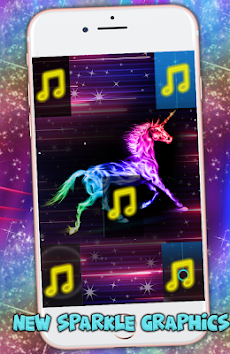 Sparkle Piano Unicorn Tiles Pony Glitter Horn Glowのおすすめ画像2