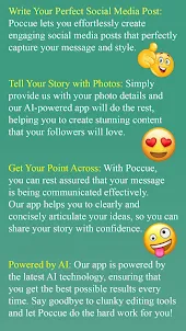 Poccue AI Social Media Writing