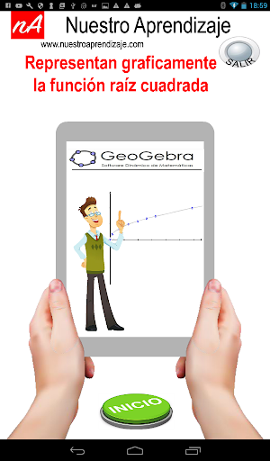 Representar de modo gráfico  f