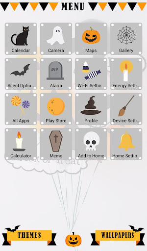 Halloween Balloons Theme Screen 2