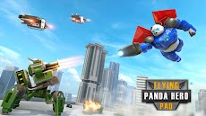 Flying Police Panda Robot Game: Robot Car Gameのおすすめ画像3