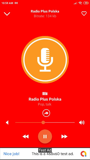 Android application radio plus polska App PL screenshort