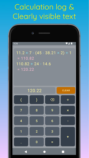 Android application My Calc screenshort