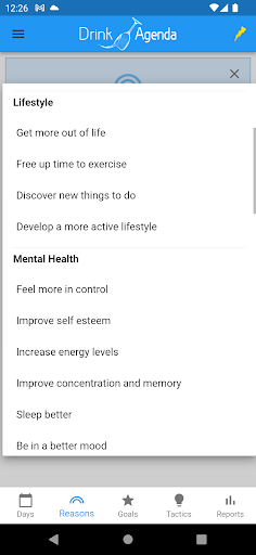 Drink Agenda Screen 3