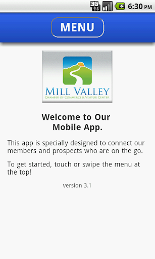 Android application Mill Valley Chamber screenshort