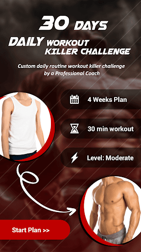 30 day Fitness challenge : Bod Screenshot 3 - AppWisp.com