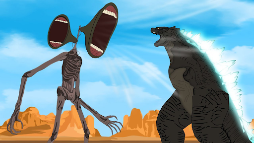 Siren Head vs Godzilla Rampage