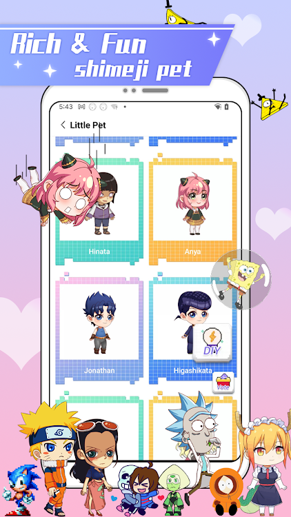Shimeji - DIY my lovely friend - 1.3.4 - (Android)