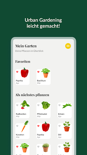 Android application Urban Gardener screenshort