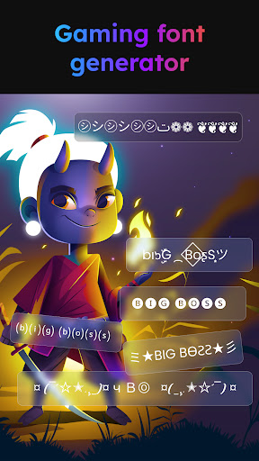 Fonts Keyboard: Themes, Emoji Screen 3