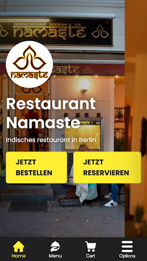 Android application Restaurant Namaste screenshort