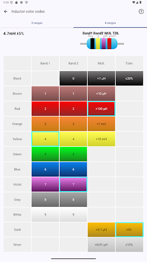 Electronic Component Codes Pro screenshot 20
