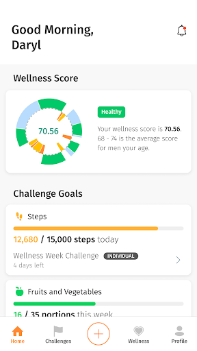 Android application Wellness CLH screenshort