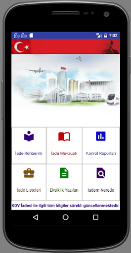 Android application KDV Iadesi ve Vergi Mevzuatı screenshort