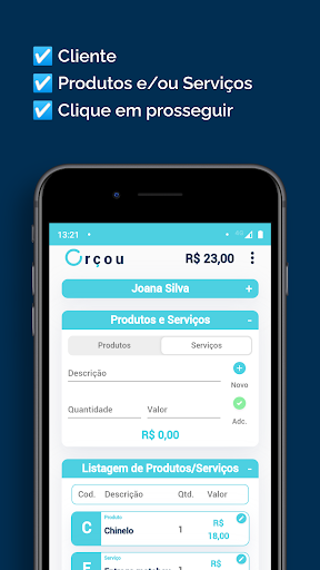 Orçamentos PDF - App Orçou Screen 3