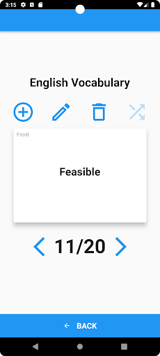 Flashcard Study Buddy Screen 2